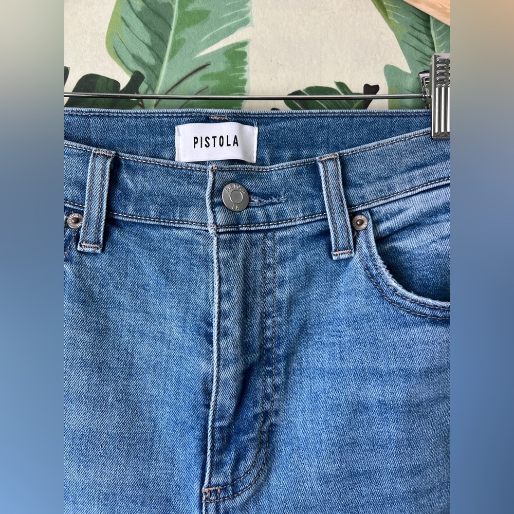Pistola Womens Medium Wash Lennon Crop Boot Leg Jean Zuma Denim 27 - Picture 8 of 15